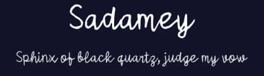 Sadamey by wepfont.com — Script Handwritten Font — thumbnail 2