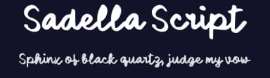 Sadella Script by wepfont.com — Script Handwritten Font — thumbnail 2