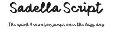 Sadella Script by wepfont.com — Script Handwritten Font — thumbnail 1