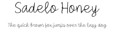 Sadelo Honey by wepfont.com — Script Handwritten Font — thumbnail 1