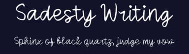 Sadesty Writing by wepfont.com — Script Handwritten Font — thumbnail 2