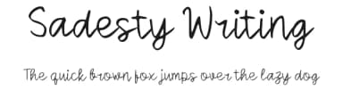 Sadesty Writing by wepfont.com — Script Handwritten Font — thumbnail 1