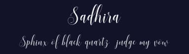 Sadhira by Barland — Script Handwritten Font — thumbnail 2