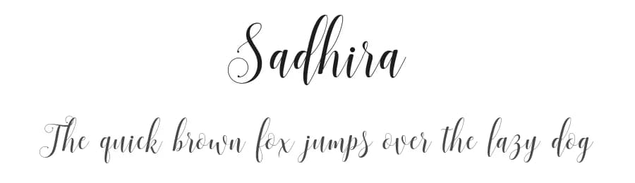 Sadhira by Barland — Script Handwritten Font