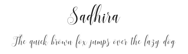 Sadhira by Barland — Script Handwritten Font