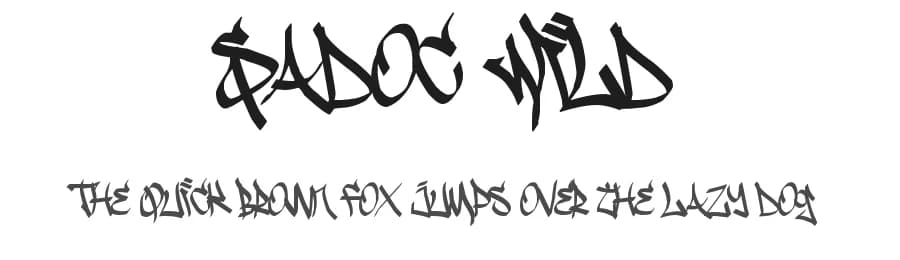 Sadoc Wild by B85 — Script Handwritten Font