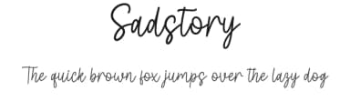 Sadstory by Wahyu Studio — Script Handwritten Font — thumbnail 1