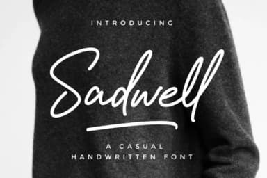 Sadwell Font by sancreastd. — Script Handwritten Font — thumbnail 1
