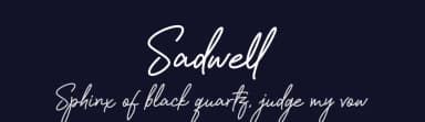 Sadwell by Sancrea Studio — Script Handwritten Font — thumbnail 2