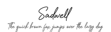 Sadwell by Sancrea Studio — Script Handwritten Font — thumbnail 1