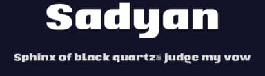 Sadyan by twinletter — Sans Serif Font — thumbnail 2