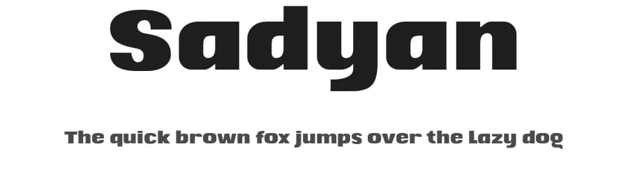 Sadyan by twinletter — Sans Serif Font