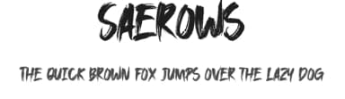 Saerows by CconceptLab — Script Handwritten Font — thumbnail 1