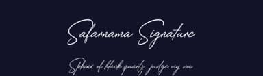Safarnama Signature by Khalidin.INK — Script Handwritten Font — thumbnail 2