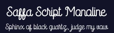Saffa Script Monoline by ViactionType — Script Handwritten Font — thumbnail 2