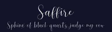 Saffire by Heinzel Std — Script Handwritten Font — thumbnail 2