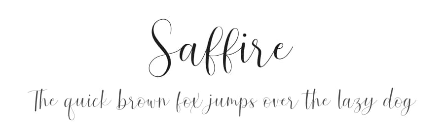 Saffire by Heinzel Std — Script Handwritten Font