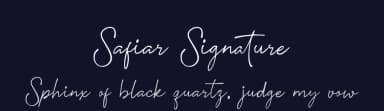 Safiar Signature by PutraCetol Studio — Script Handwritten Font — thumbnail 2