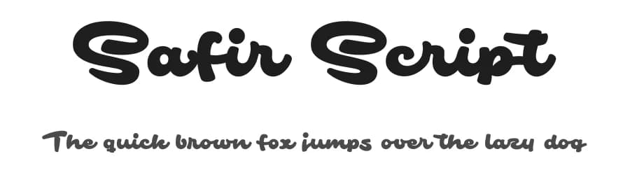 Safir Script by Måns Grebäck — Script Handwritten Font