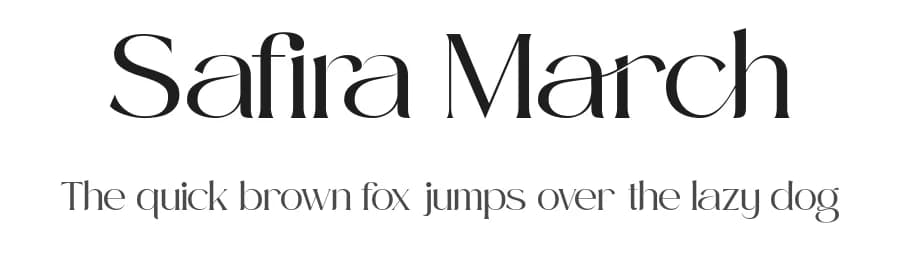 Safira March by Din Studio — Serif Font