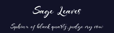 Sage Leaves by Kong Font — Script Handwritten Font — thumbnail 2
