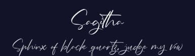 Sagitha by Vunira Design — Script Handwritten Font — thumbnail 2