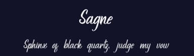 Sagne by Rasyid Annas — Script Handwritten Font — thumbnail 2
