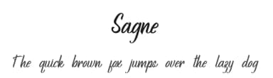 Sagne by Rasyid Annas — Script Handwritten Font — thumbnail 1