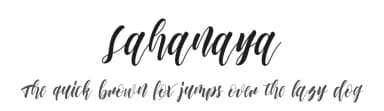 Sahanaya by Fanastudio — Script Handwritten Font — thumbnail 1