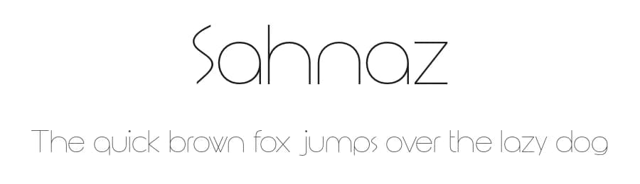 Sahnaz by Mulyana Muhaimin — Sans Serif Font — preview 1