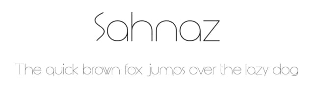 Sahnaz by Mulyana Muhaimin — Sans Serif Font