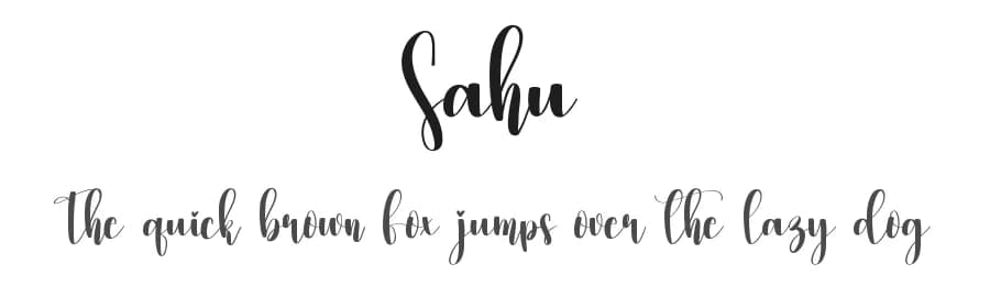 Sahu by Scratchones — Script Handwritten Font