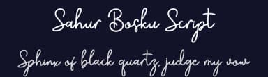 Sahur Bosku Script by CBRTEXT Studio — Script Handwritten Font — thumbnail 2