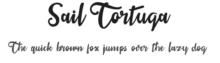 Sail Tortuga by Sigit Nur Wicaksono — Script Handwritten Font