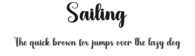 Sailing by Andi Moz — Script Handwritten Font — thumbnail 1
