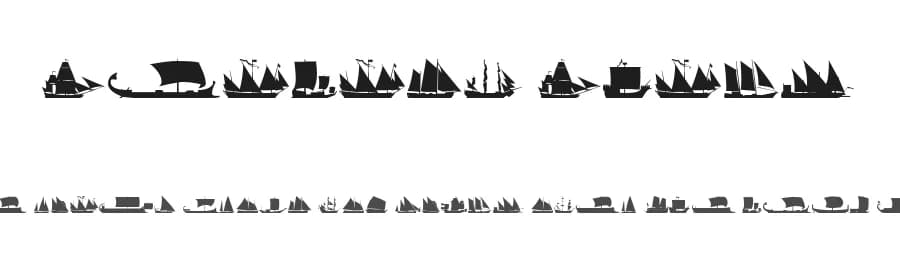 Sailing Ships by Glyphcraft — Dingbats Font