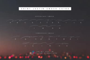 Saint Justin Font by I Do Not Sleep — Script Handwritten Font — thumbnail 4