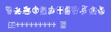 Saint George by Woodcutter — Dingbats Font — thumbnail 3