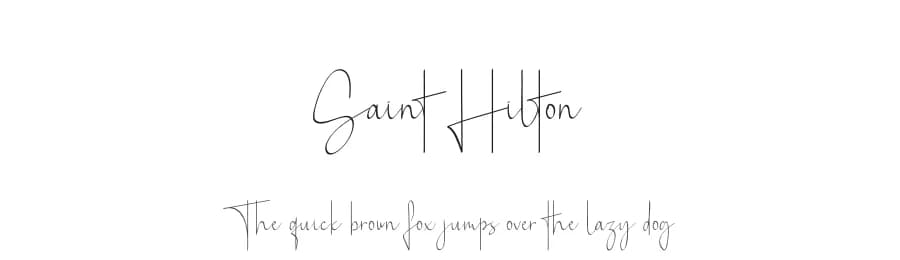 Saint Hilton by RantautypeStudio — Script Handwritten Font