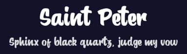Saint Peter by Woodcutter — Script Handwritten Font — thumbnail 2