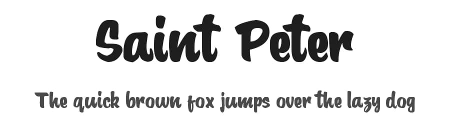 Saint Peter by Woodcutter — Script Handwritten Font