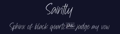 Saintly by Ditatype — Script Handwritten Font — thumbnail 2