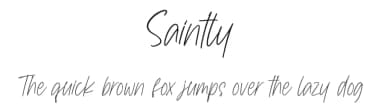 Saintly by Ditatype — Script Handwritten Font — thumbnail 1