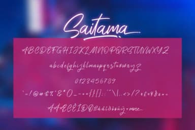 Saitama Font by Khurasan — Script Handwritten Font — thumbnail 7