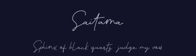 Saitama by 3rieart — Script Handwritten Font — thumbnail 2