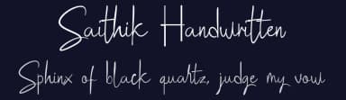 Saithik Handwritten by Aditya Rezki Apriyadi — Script Handwritten Font — thumbnail 2