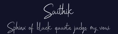 Saithik by Aditya Rezki Apriyadi — Script Handwritten Font — thumbnail 2