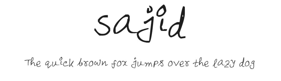 Sajid by FontPanda — Script Handwritten Font