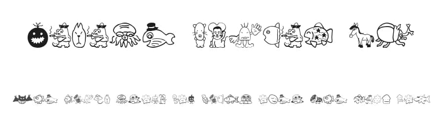 Sakabe Animal 02 by Takasakiyama — Dingbats Font