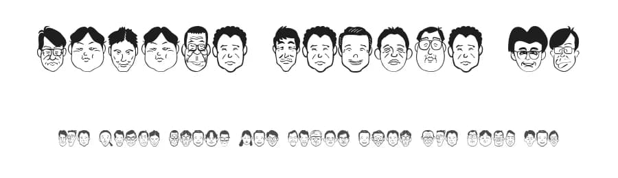 Sakabe People 03 by Takasakiyama — Dingbats Font